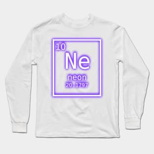 Neon Element Purple Periodic Table Chemistry Nerd Costume T-Shirt Long Sleeve T-Shirt